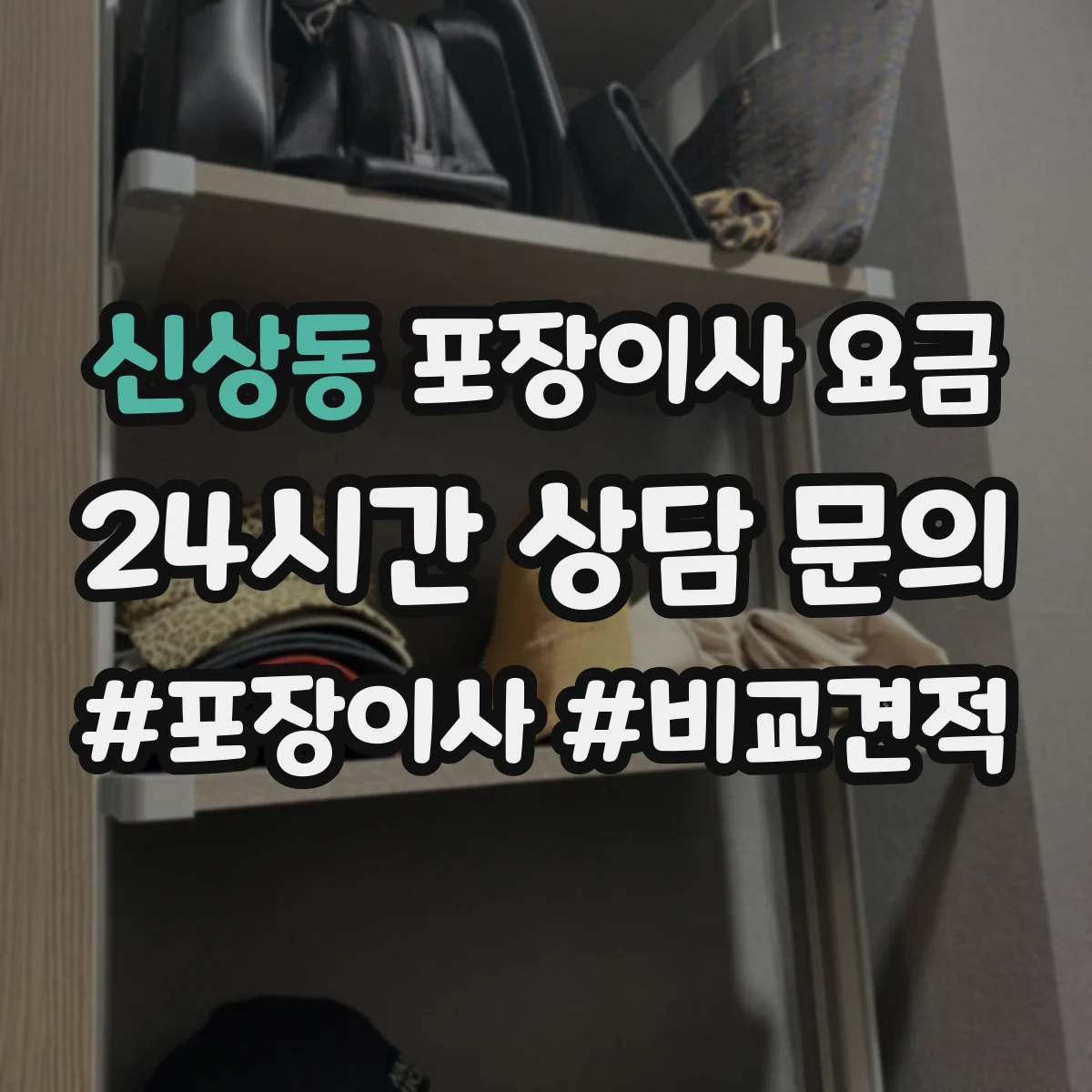 신상동 포장이사 요금