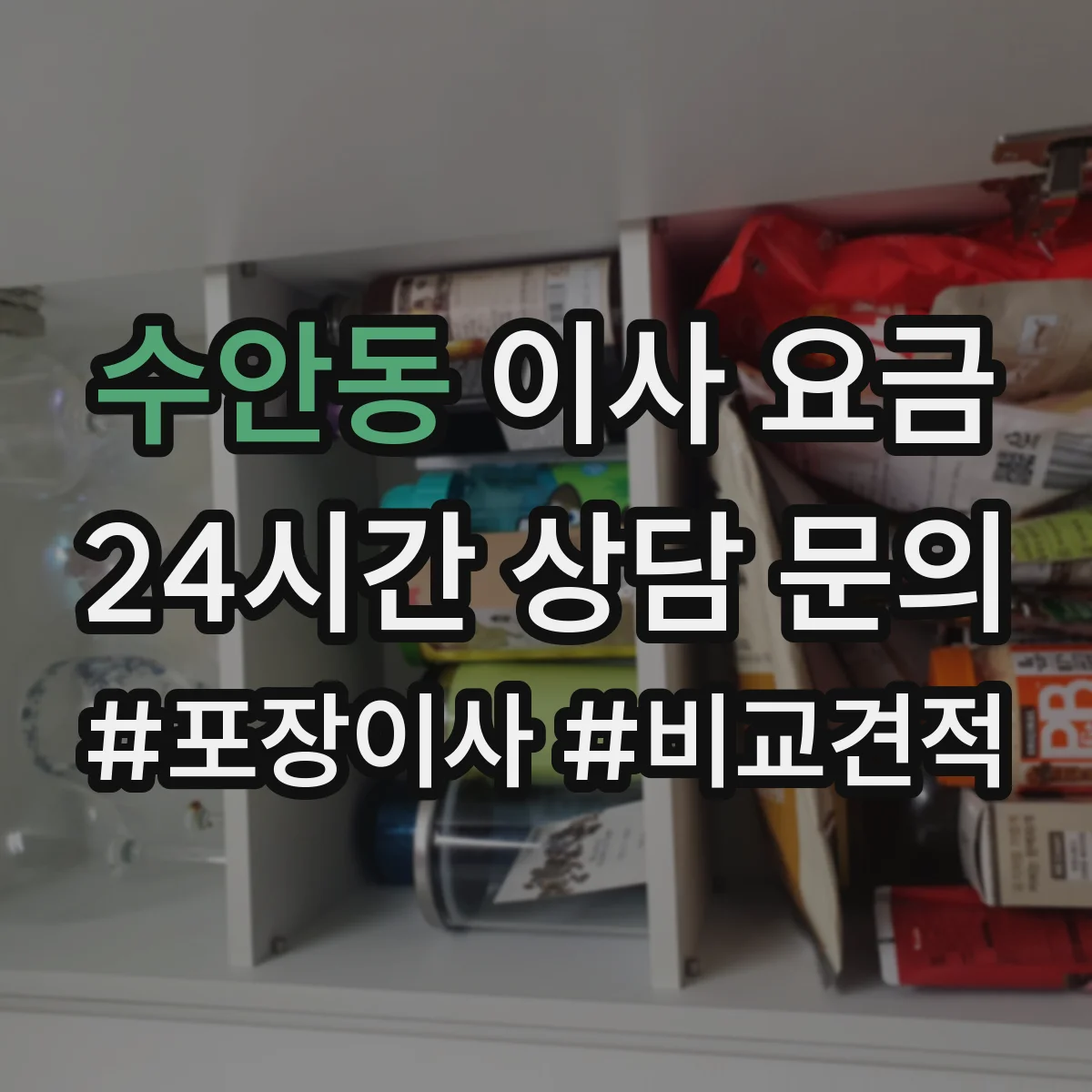 수안동 이사 요금