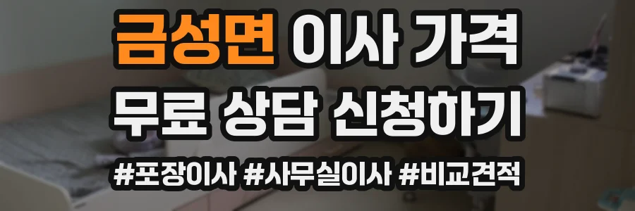 금성면 이사 가격