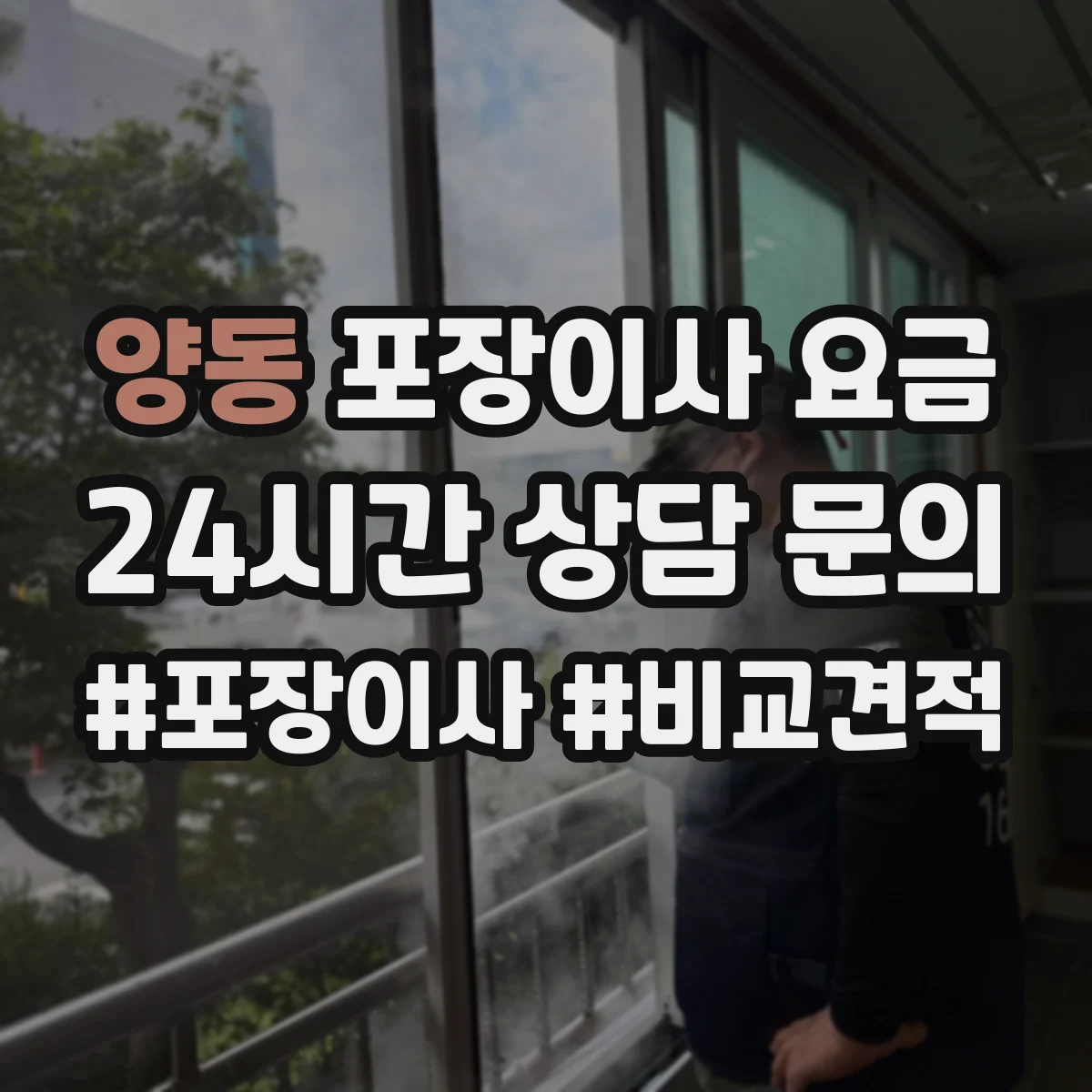 양동 포장이사 요금