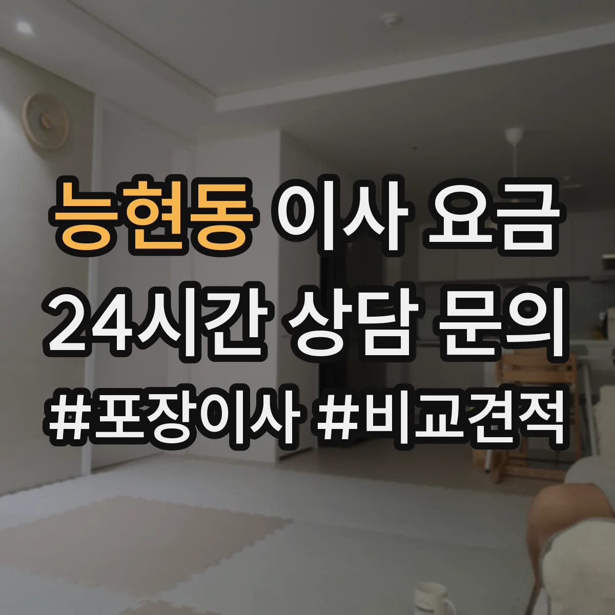 능현동 이사 요금
