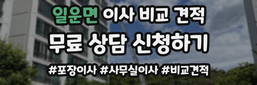 일운면 이사 비교 견적