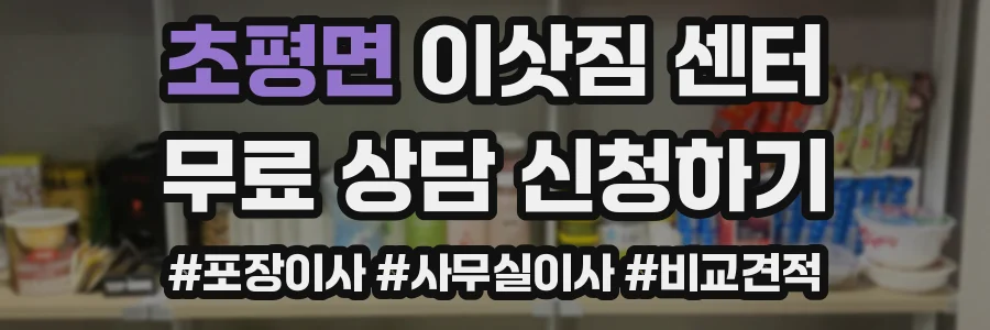 초평면 이삿짐 센터