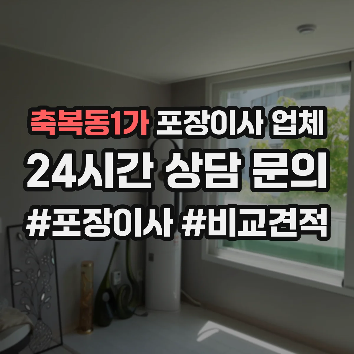 축복동1가 포장이사 업체