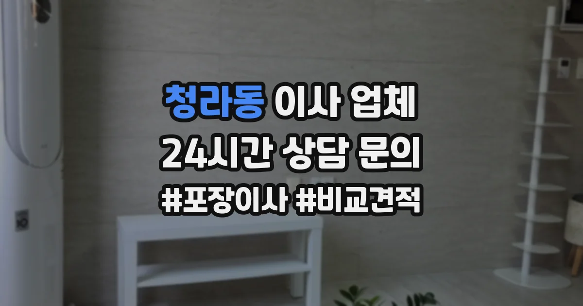 청라동 이사 업체
