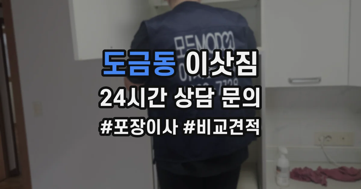 도금동 이삿짐