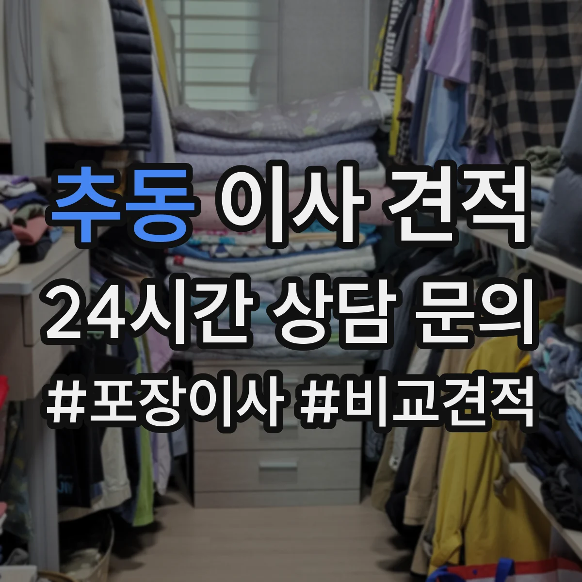 추동 이사 견적