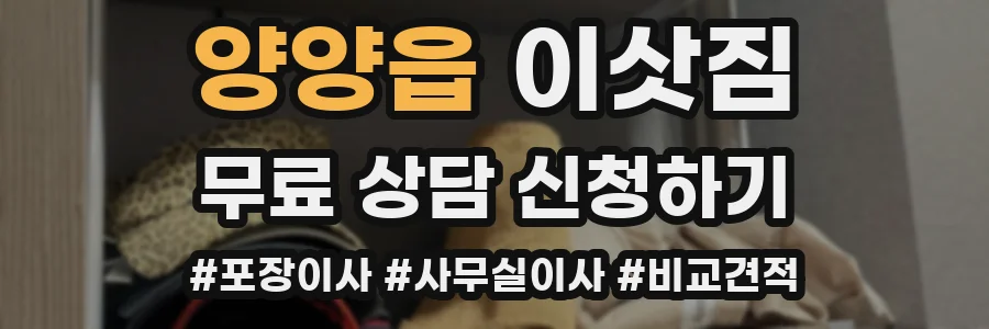 양양읍 이삿짐
