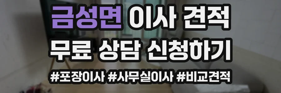 금성면 이사 견적