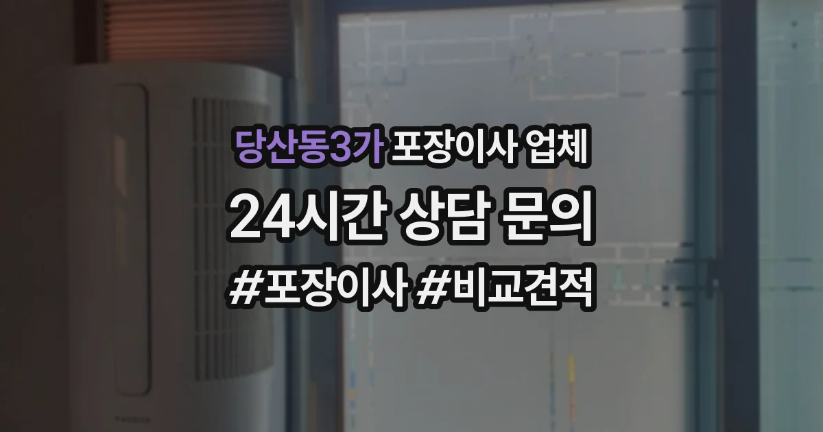 당산동3가 포장이사 업체