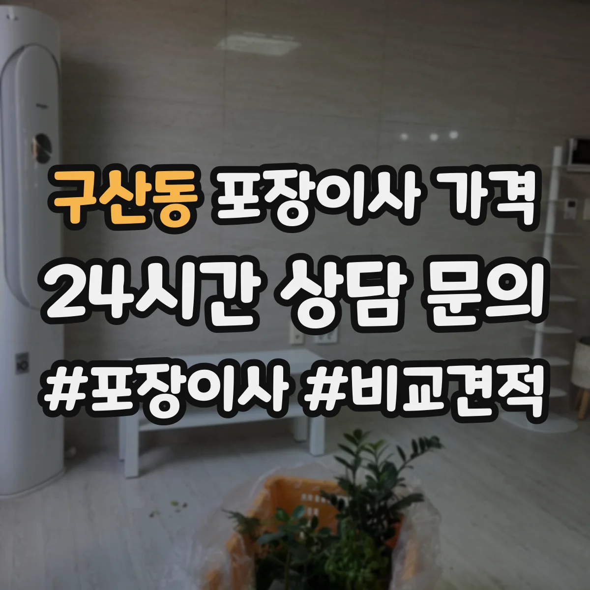 구산동 포장이사 가격