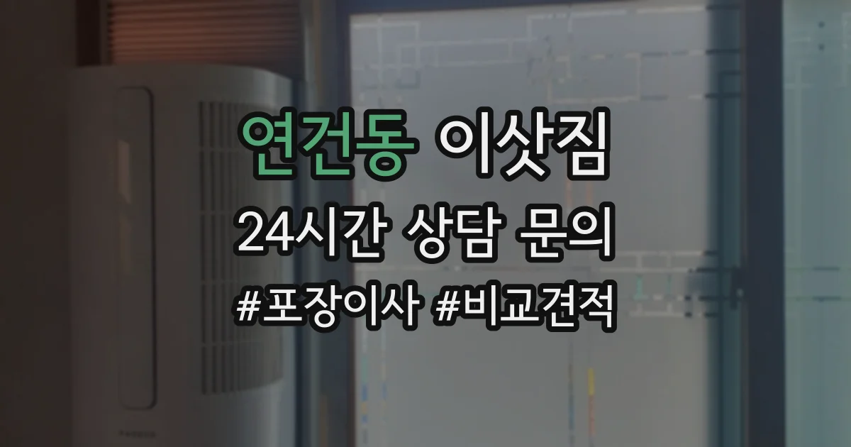 연건동 이삿짐