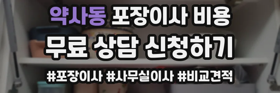 약사동 포장이사 비용