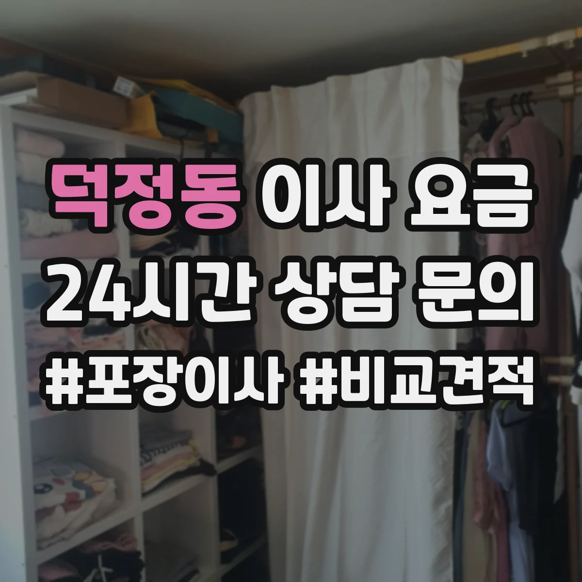 덕정동 이사 요금
