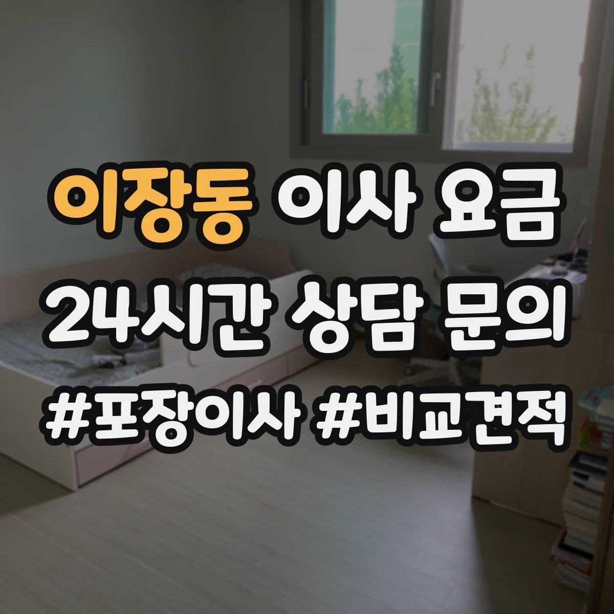 이장동 이사 요금