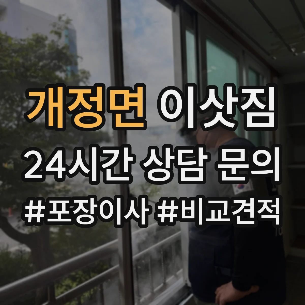 개정면 이삿짐
