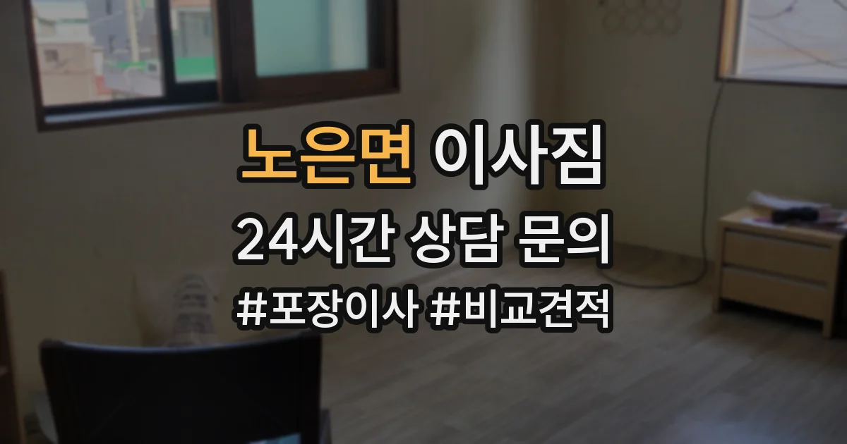 노은면 이사짐