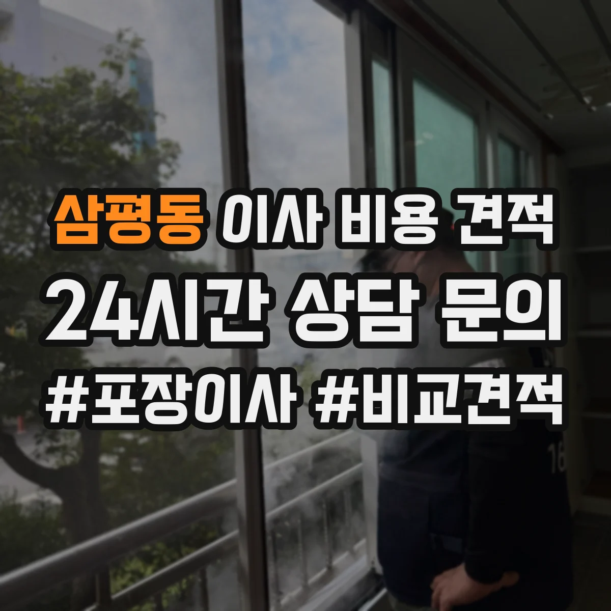 삼평동 이사 비용 견적