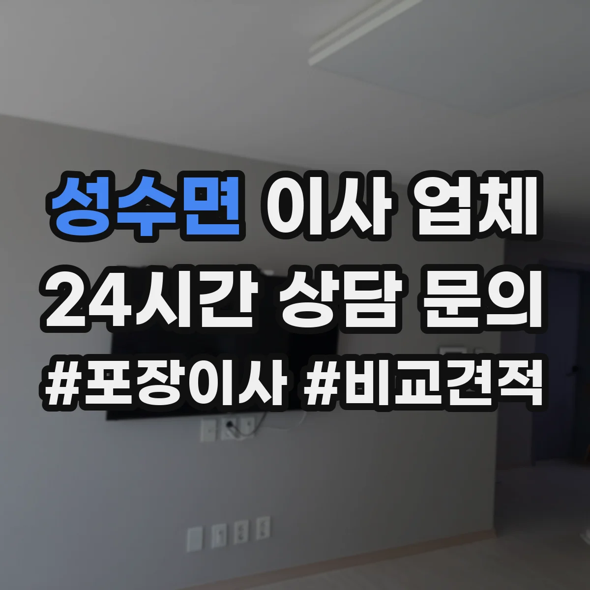 성수면 이사 업체