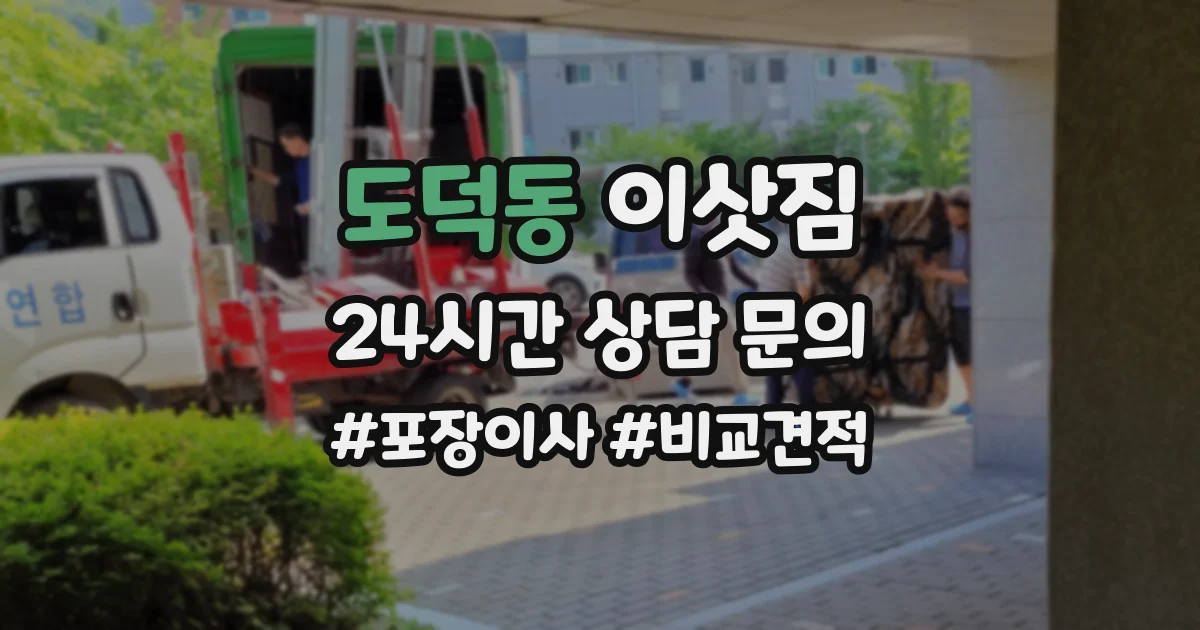 도덕동 이삿짐