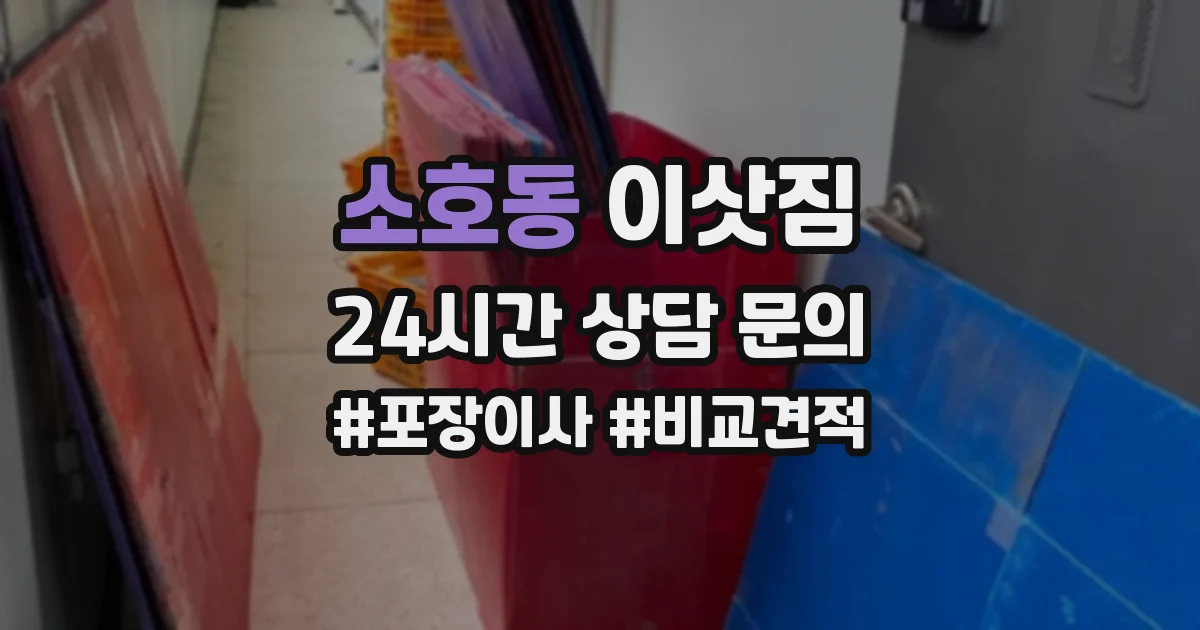 소호동 이삿짐