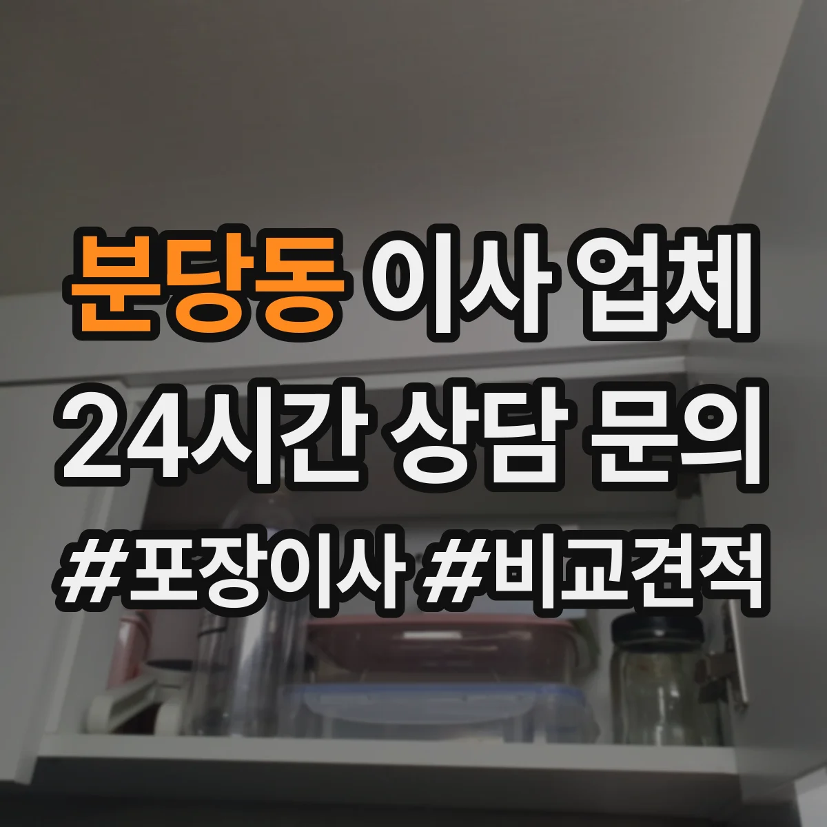 분당동 이사 업체