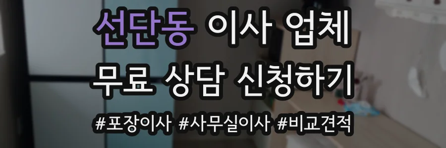 선단동 이사 업체