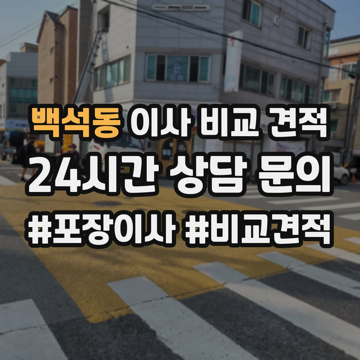 백석동 이사 비교 견적
