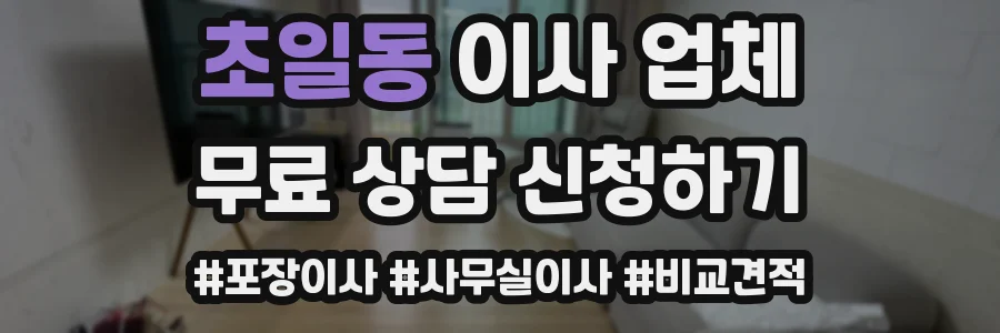 초일동 이사 업체
