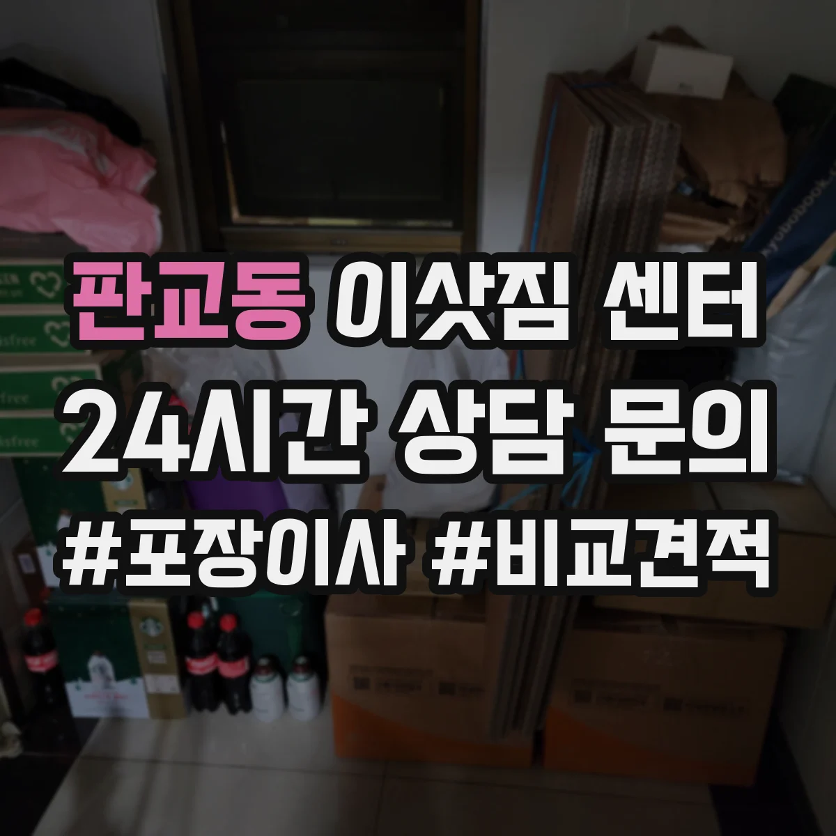 판교동 이삿짐 센터