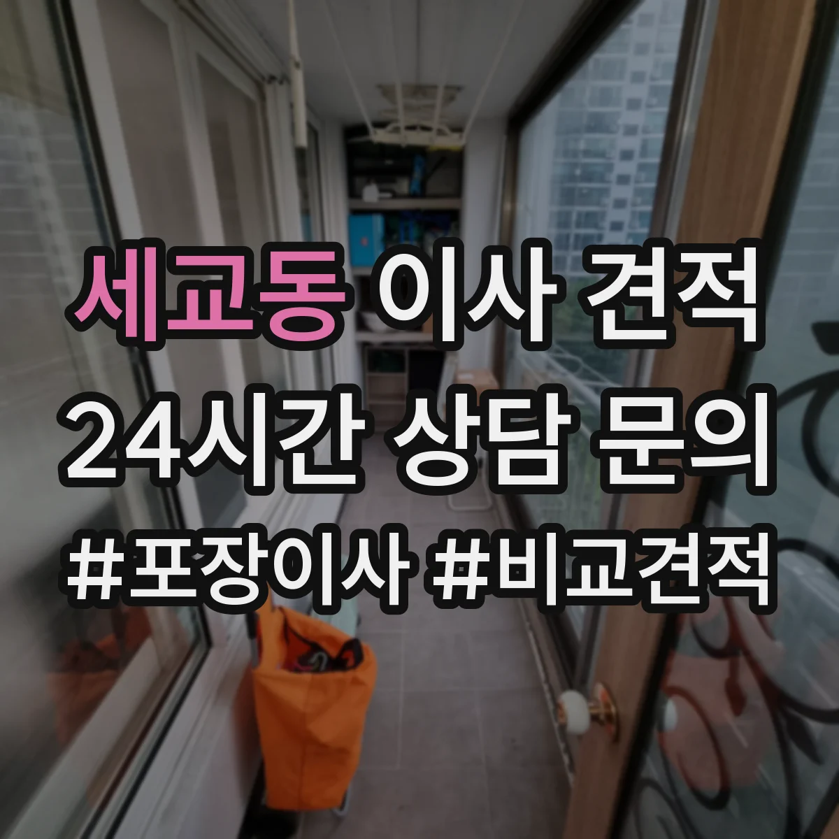 세교동 이사 견적
