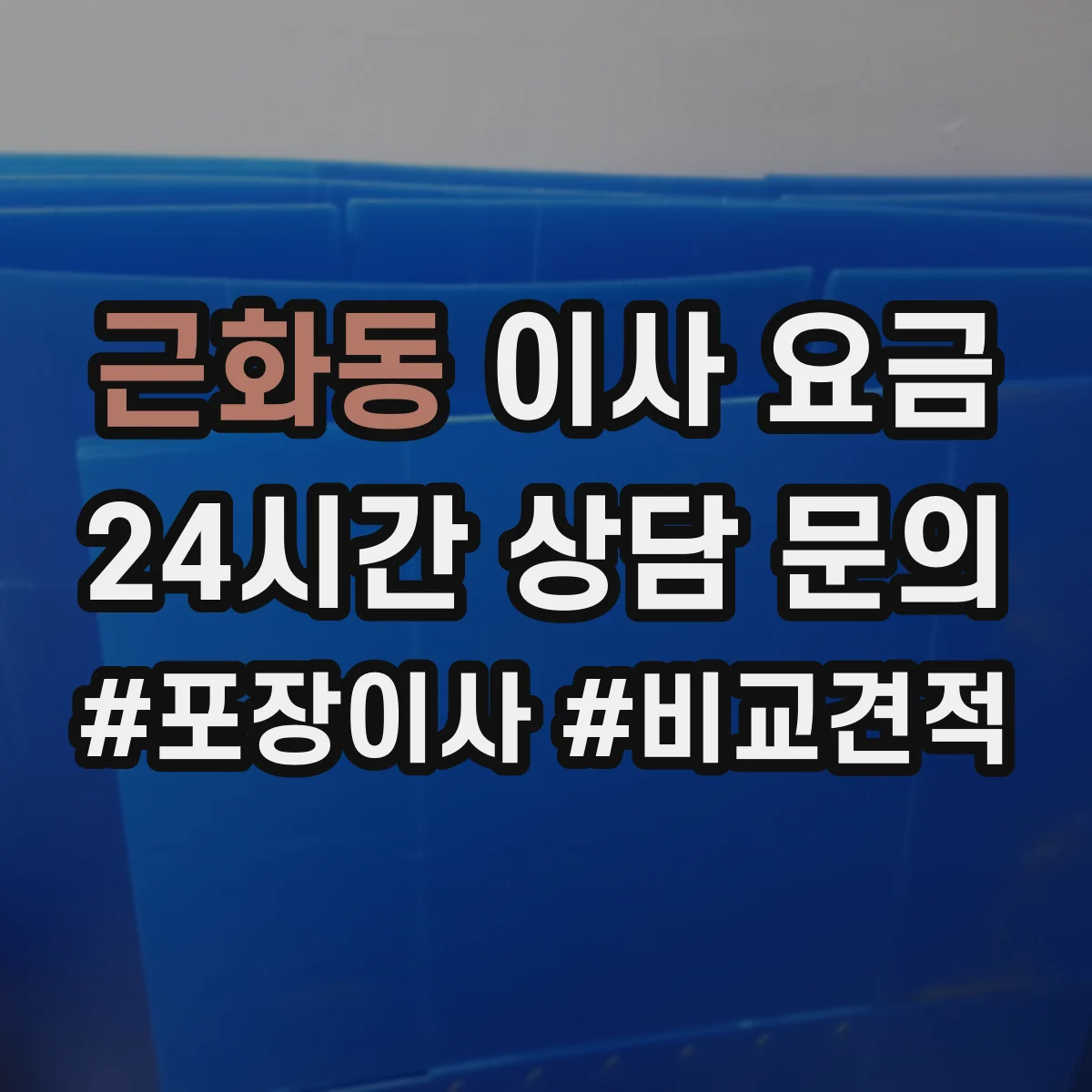 근화동 이사 요금
