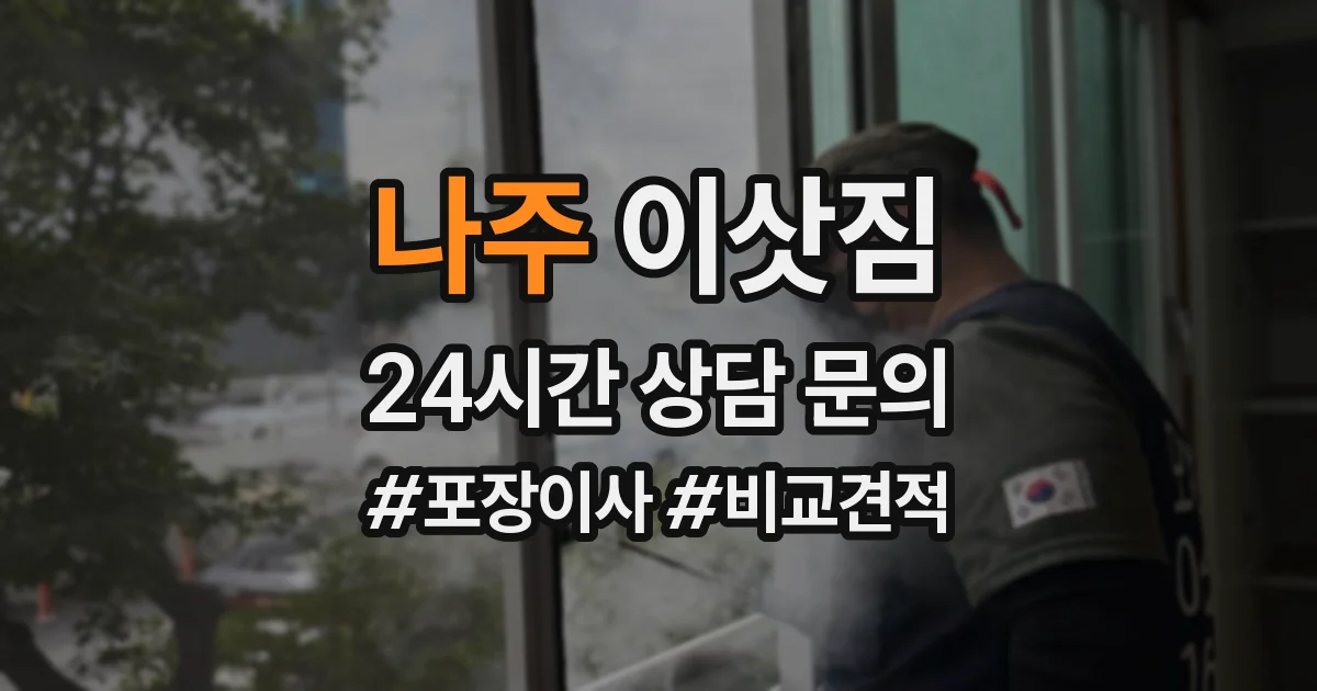 나주 이삿짐