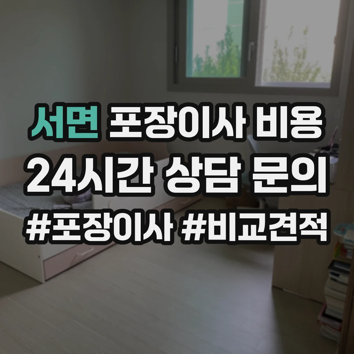 서면 포장이사 비용