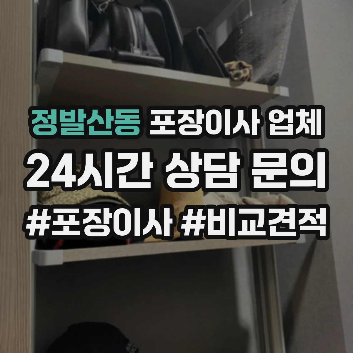 정발산동 포장이사 업체
