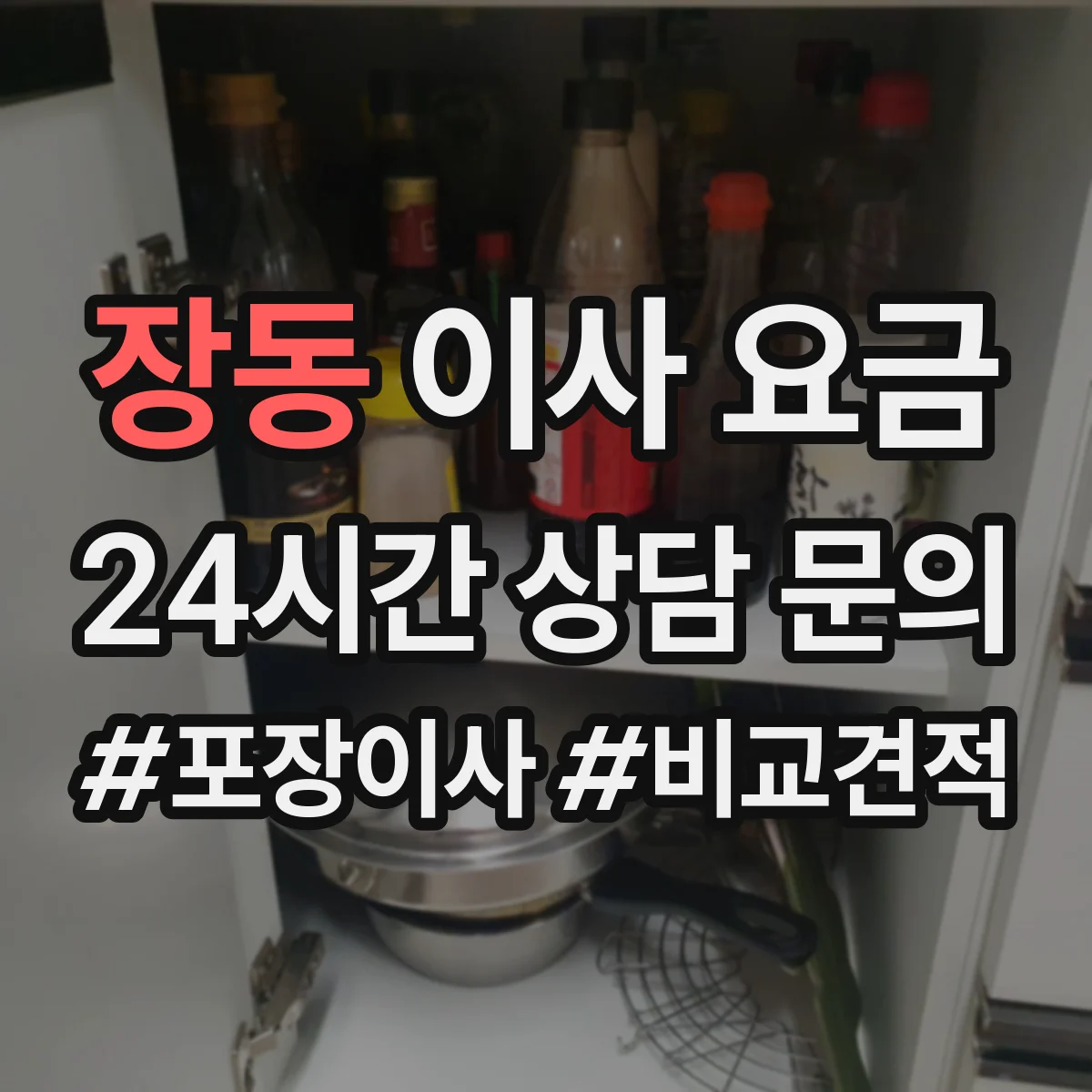 장동 이사 요금