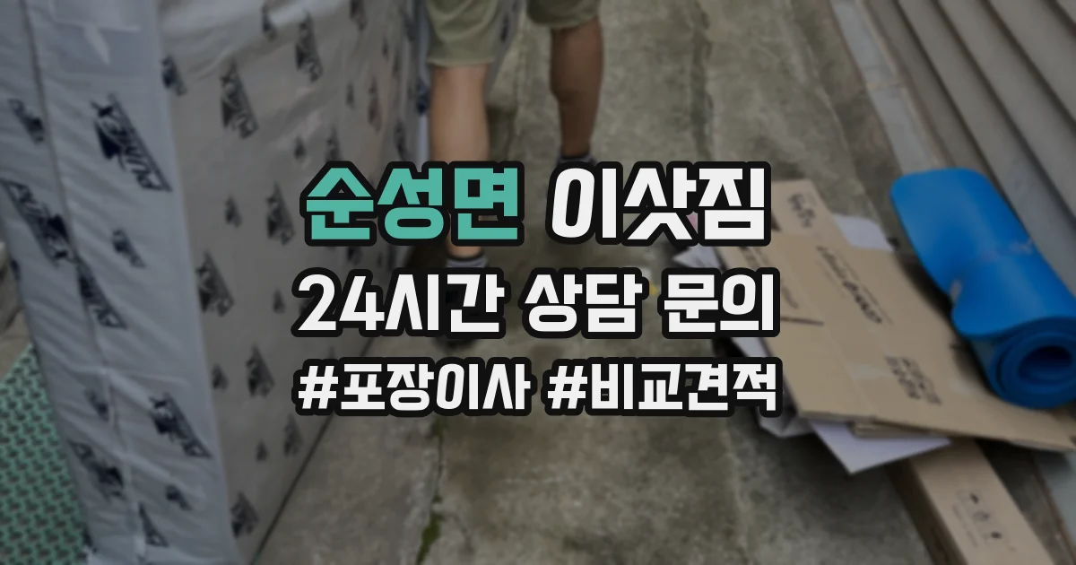 순성면 이삿짐