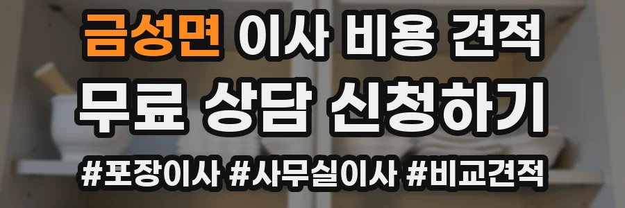 금성면 이사 비용 견적