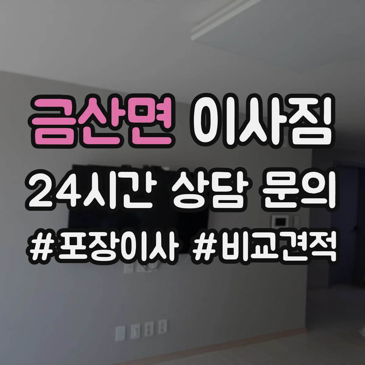금산면 이사짐