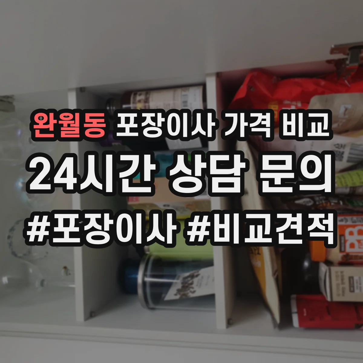 완월동 포장이사 가격 비교