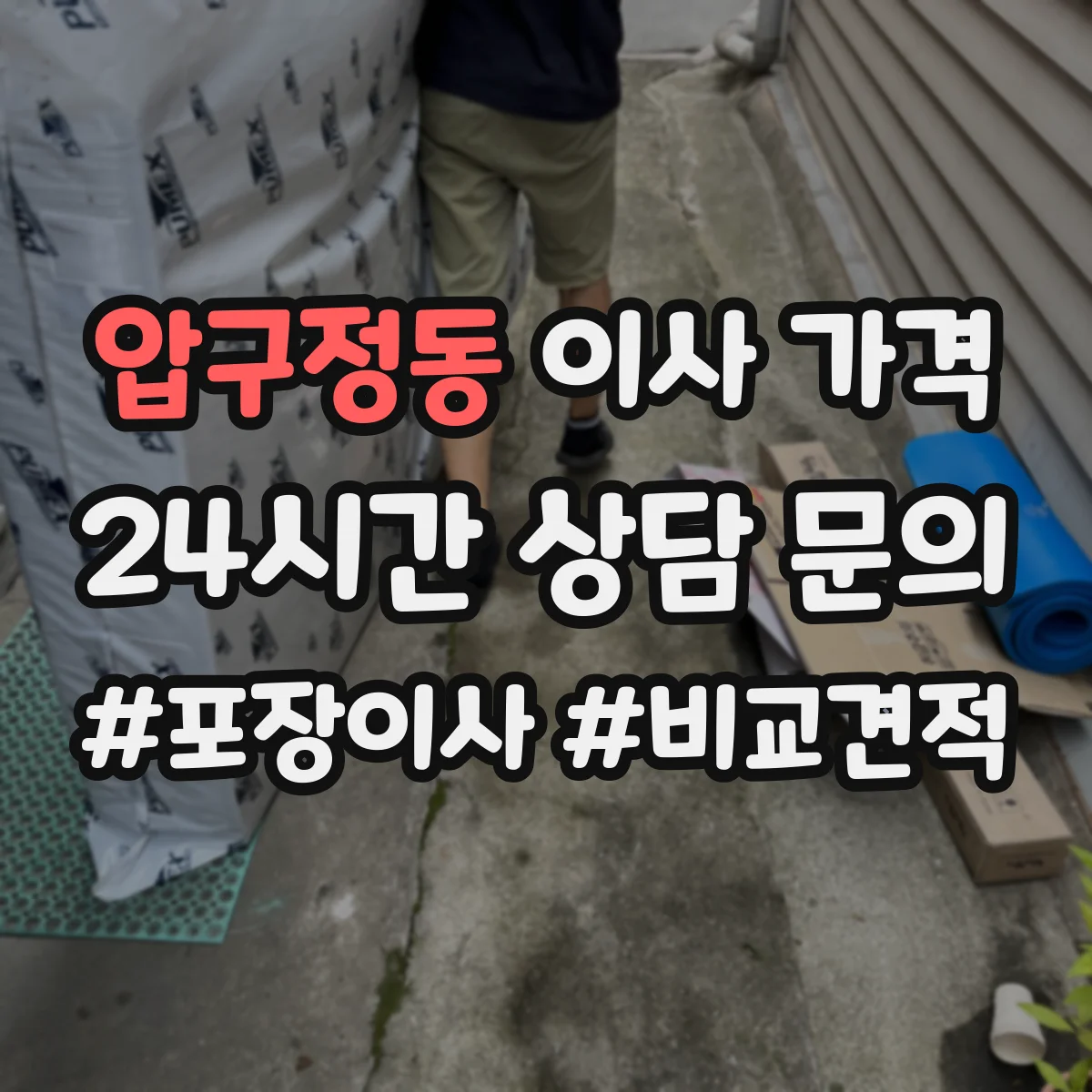 압구정동 이사 가격