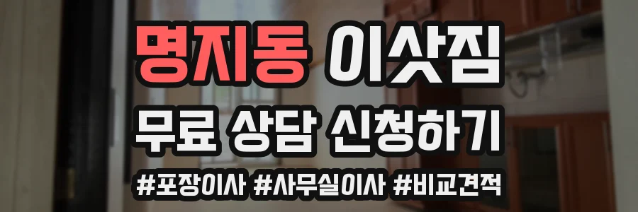 명지동 이삿짐