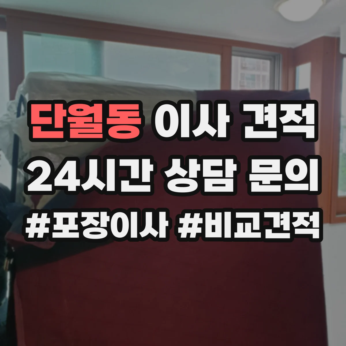 단월동 이사 견적
