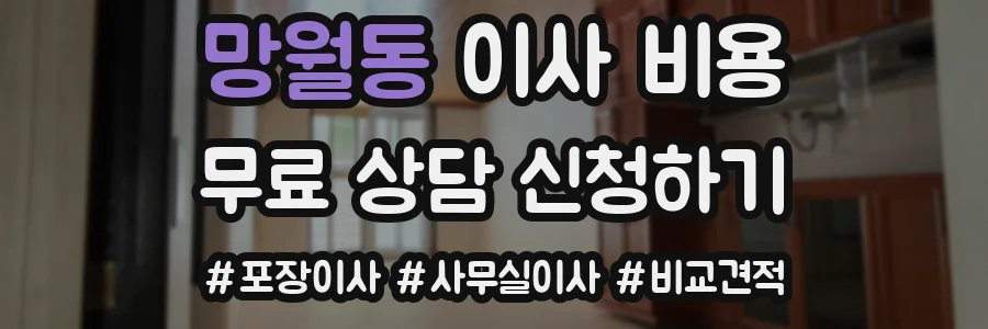 망월동 이사 비용