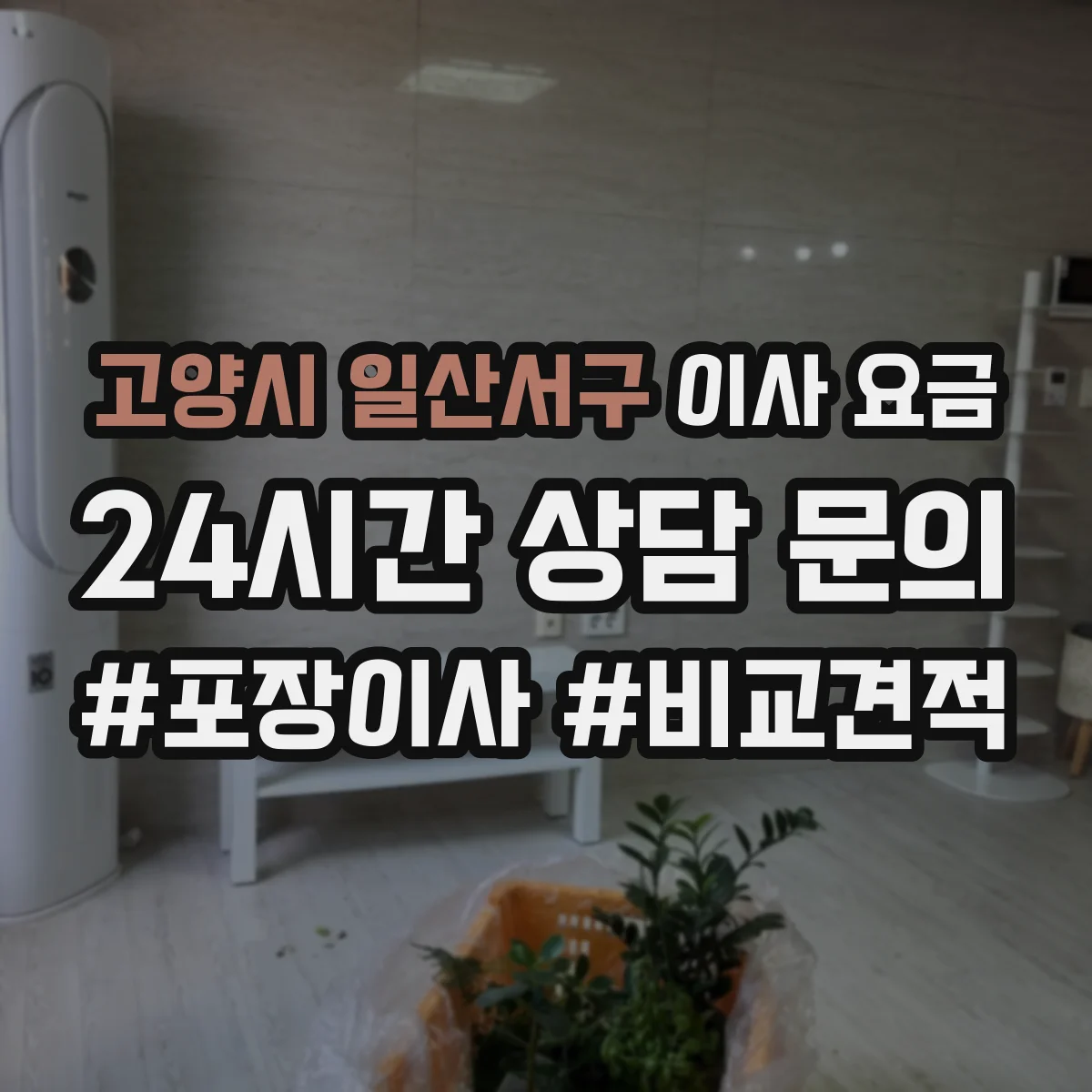 고양시 일산서구 이사 요금