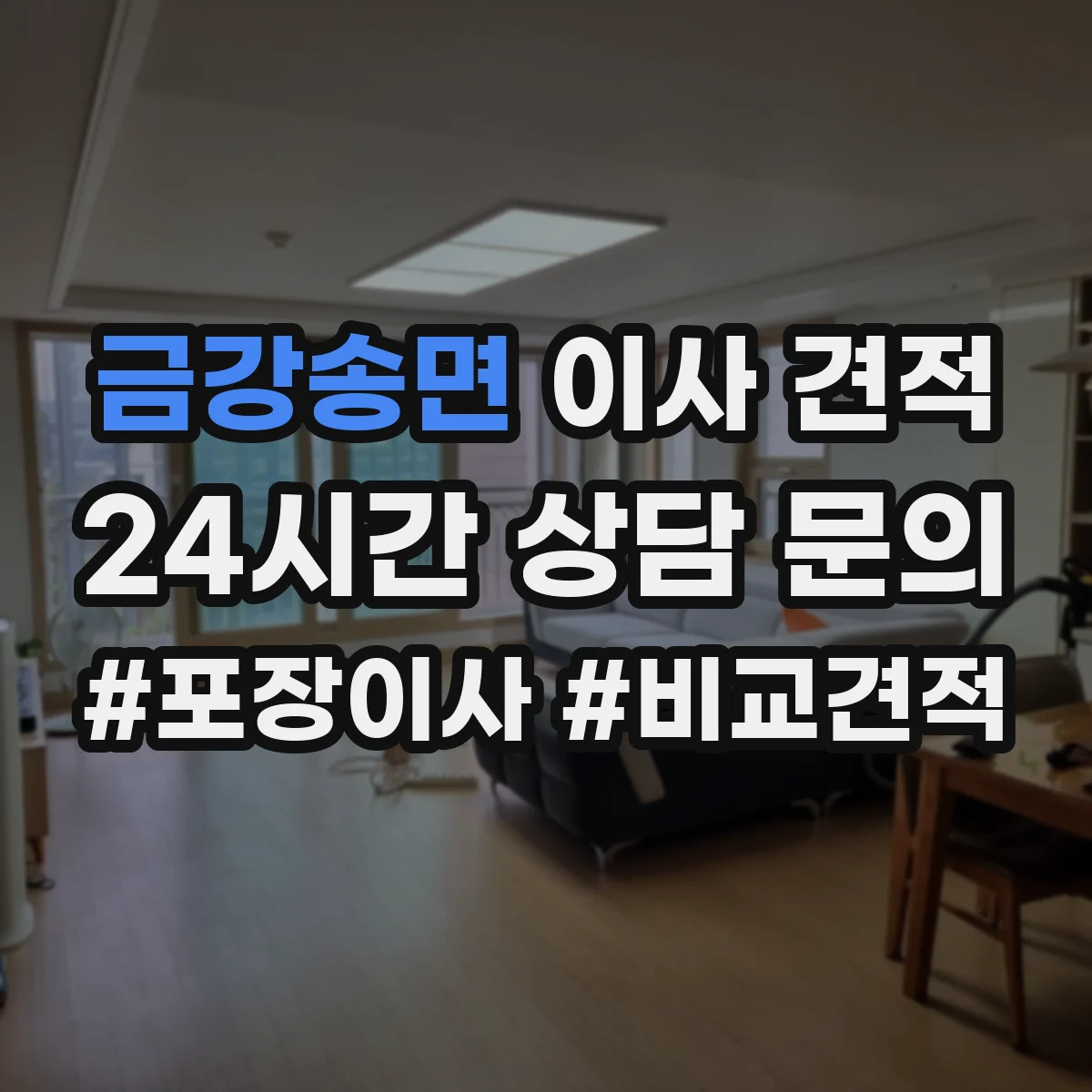 금강송면 이사 견적