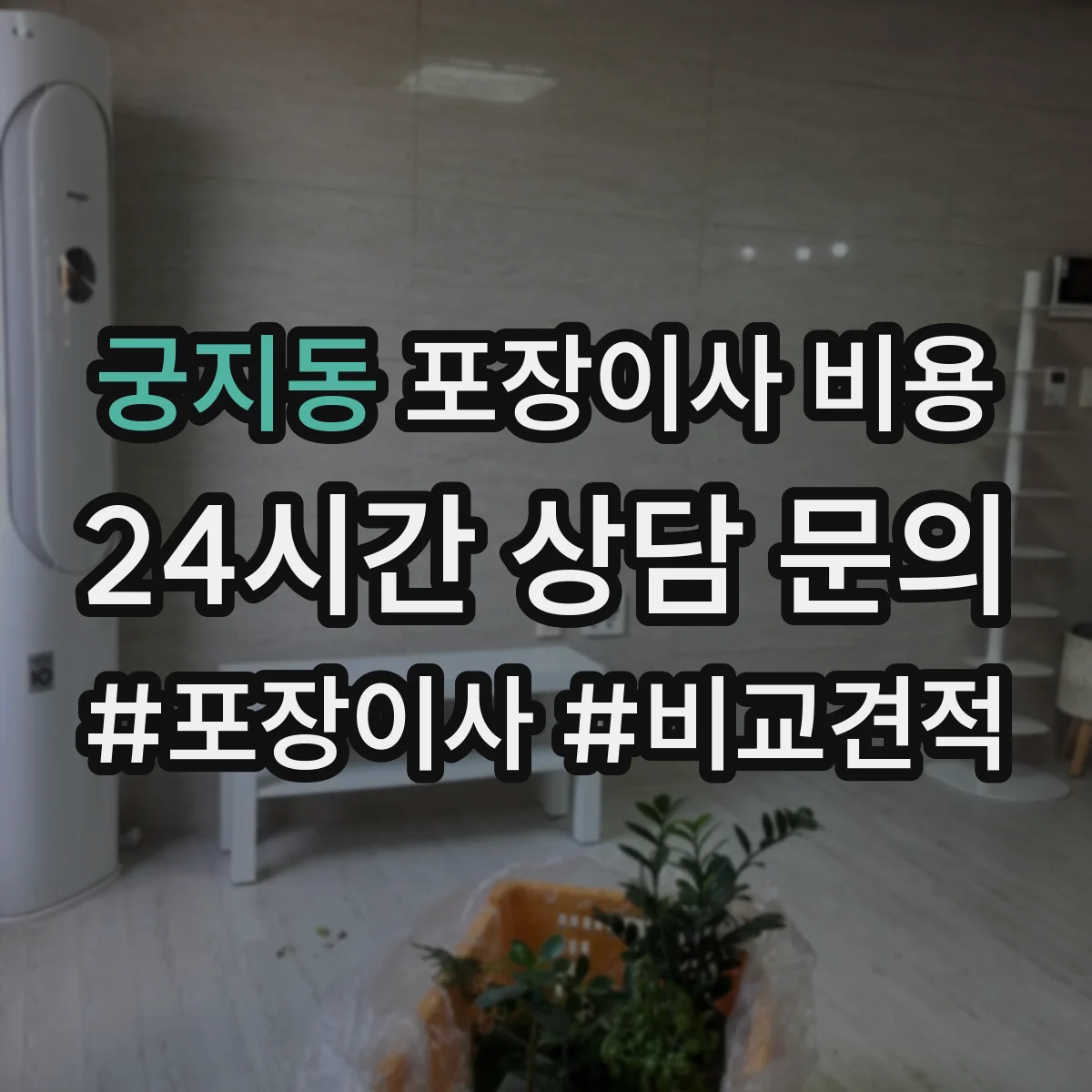 궁지동 포장이사 비용