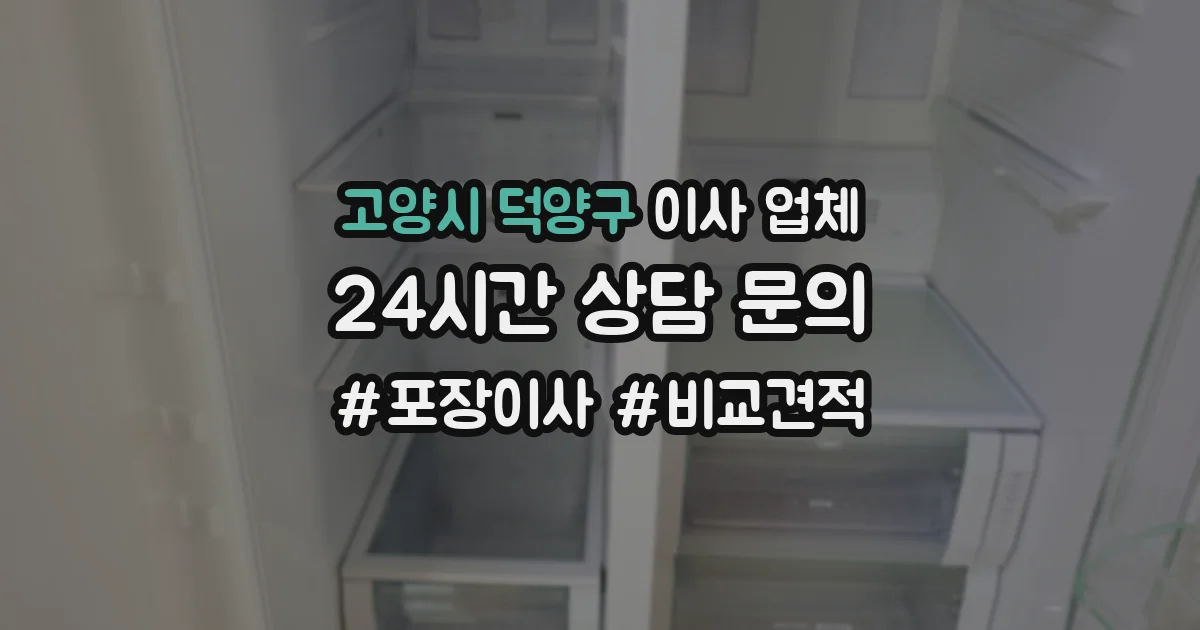 고양시 덕양구 이사 업체
