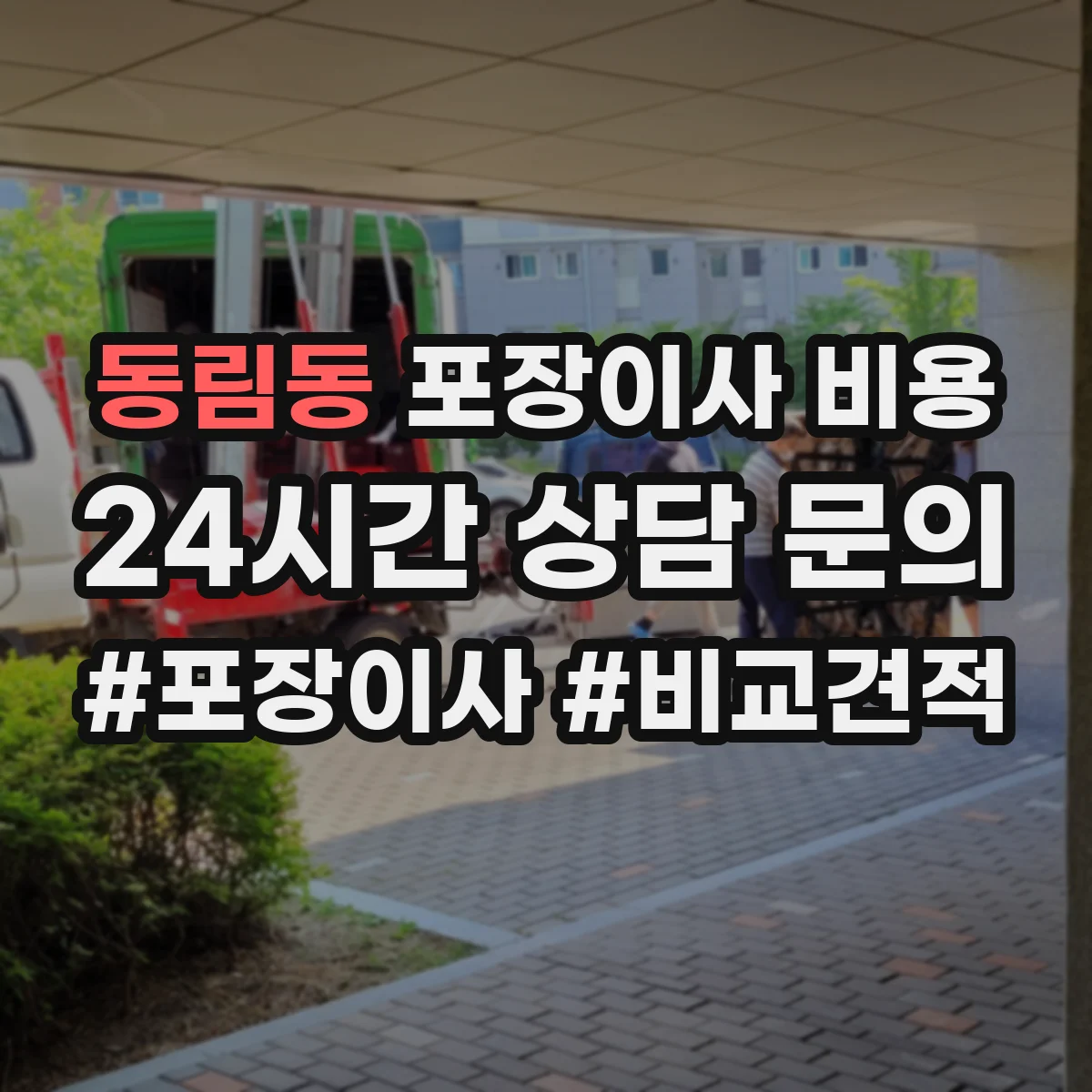 동림동 포장이사 비용
