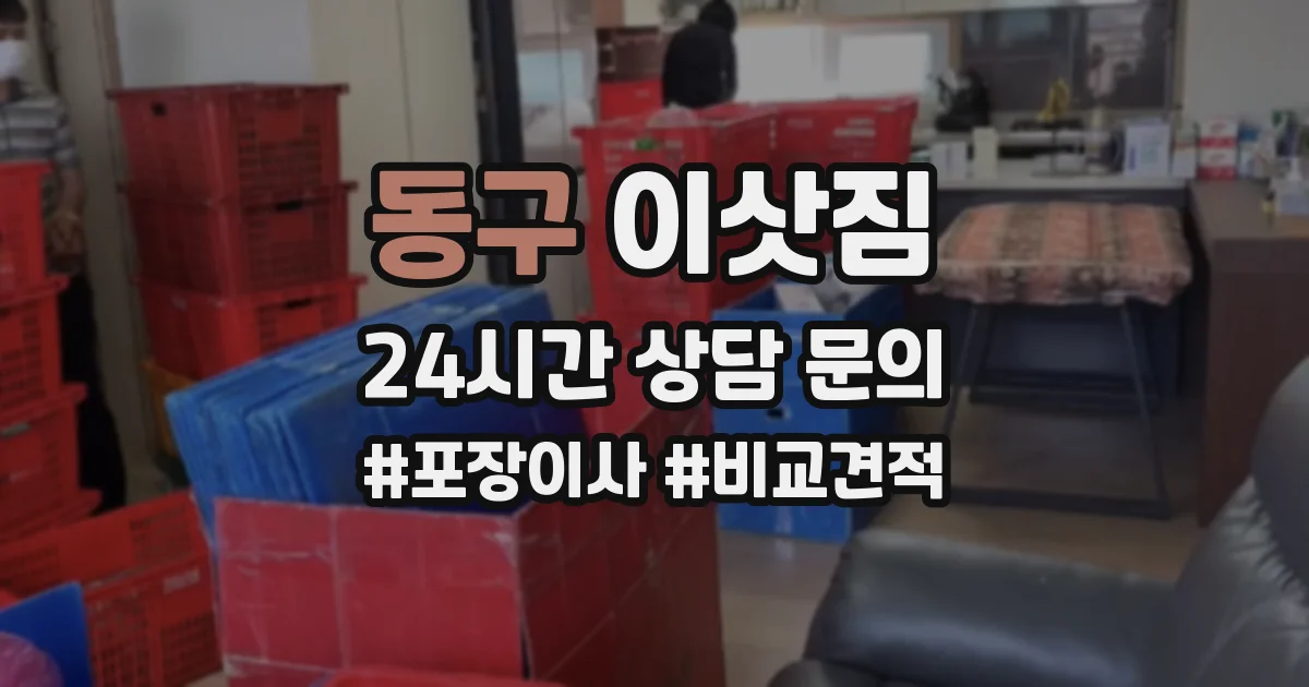 동구 이삿짐